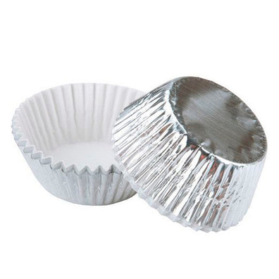 Capacillos mini plata metalizado